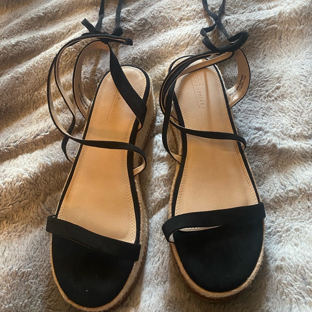 Black espadrilles